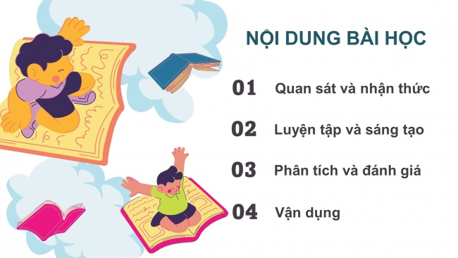 Soạn giáo án điện tử mĩ thuật 4 CTST bản 2 Bài 10: Khối và sự biến thể