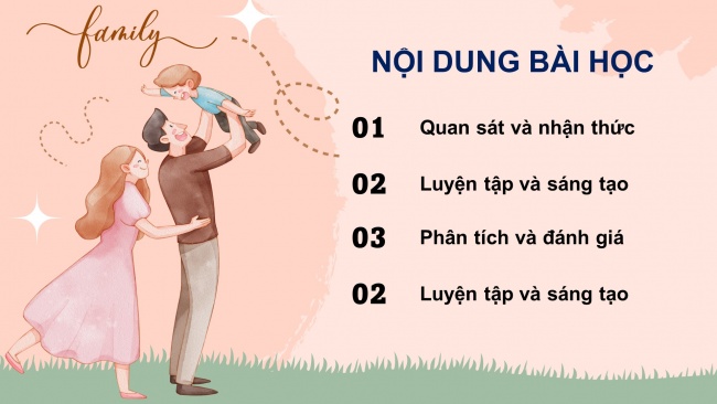 Soạn giáo án điện tử mĩ thuật 4 CTST bản 2 Bài 11: Gia đình yêu thương