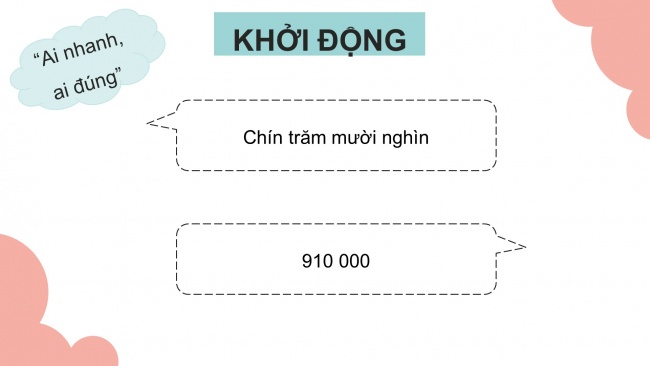 Soạn giáo án điện tử toán 4 cánh diều Bài 5: Các số trong phạm vi 1000000 (tiếp theo)