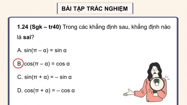 Soạn giáo án điện tử toán 11 KNTT : Bài tập cuối chương 1