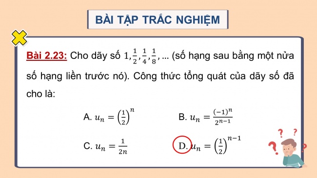 Soạn giáo án điện tử toán 11 KNTT : Bài tập cuối chương 2