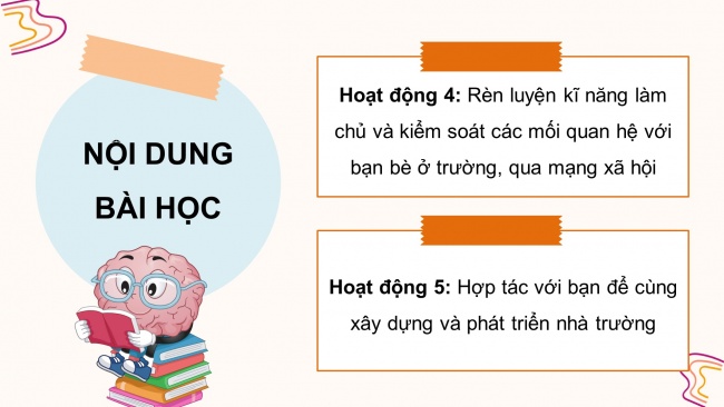 Soạn giáo án điện tử HĐTN 11 KNTT Chủ đề 1: Xây dựng và phát triển nhà trường - Hoạt động 4, 5