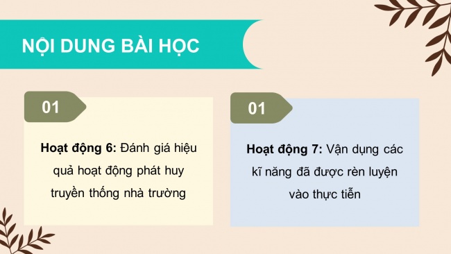 Soạn giáo án điện tử HĐTN 11 KNTT Chủ đề 1: Xây dựng và phát triển nhà trường - Hoạt động 6, 7