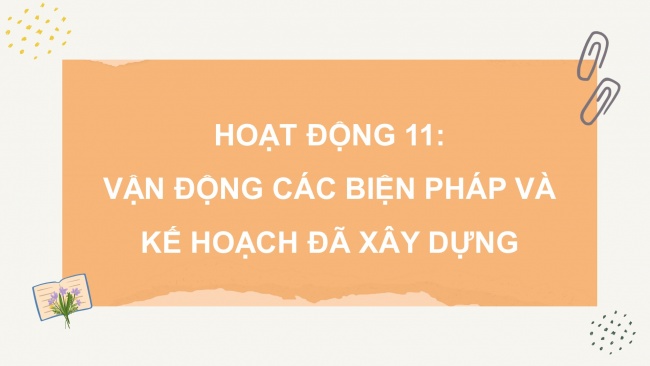 Soạn giáo án điện tử HĐTN 11 KNTT Chủ đề 3: Rèn luyện bản thân - Hoạt động 11