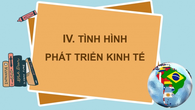 Soạn giáo án điện tử địa lí 11 CTST Bài 8: Tự nhiên, dân cư, xã hội và kinh tế Mỹ La tinh (Phần 2)