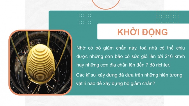 Soạn giáo án điện tử vật lí 11 CTST Bài 4: Dao động tắt dần và hiện tượng cộng hưởng