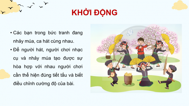 Soạn giáo án điện tử âm nhạc 4 CTST CĐ2 Tiết 1: Khám phá; Hát: Tiếng hát mùa sang