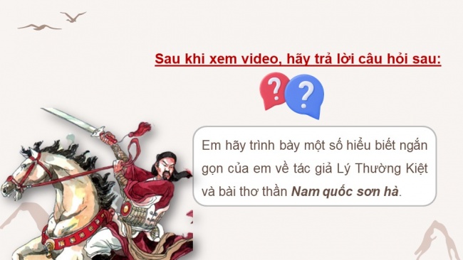 Soạn giáo án điện tử Ngữ văn 8 KNTT Bài 3 Đọc 3: Nam quốc sơn hà