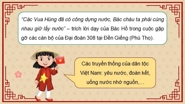 Soạn giáo án điện tử Công dân 8 CTST Bài 1: Tự hào về truyền thống dân tộc Việt Nam