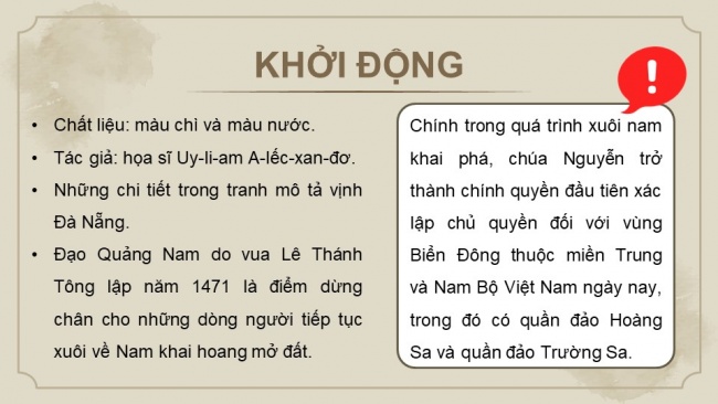 Soạn giáo án điện tử Lịch sử 8 CTST Bài 5: Quá trình khai phá vùng đất phía Nam từ thế kỉ XVI đến thế kỉ XVIII