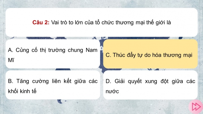 Soạn giáo án điện tử địa lí 11 Cánh diều Bài 4: Thực hành: Tìm hiểu về toàn cầu hoá, khu vực hoá