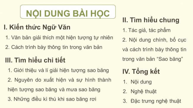 Soạn giáo án điện tử Ngữ văn 8 CD Bài 3 Đọc 1: Sao băng