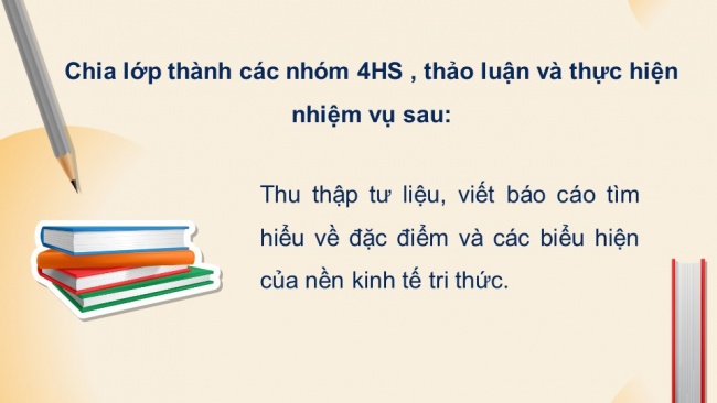 Soạn giáo án điện tử địa lí 11 Cánh diều Bài 6: Thực hành: Viết báo cáo về nền kinh tế tri thức