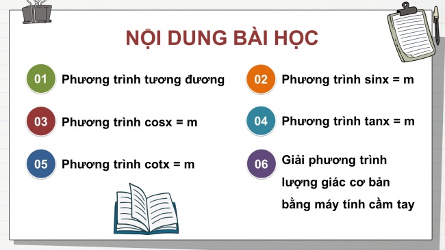 Soạn giáo án điện tử toán 11 Cánh diều Bài 4: Phương trình lượng giác cơ bản