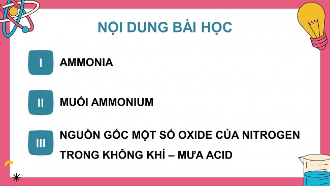 Soạn giáo án điện tử hóa học 11 Cánh diều  Bài 5: Một số hợp chất quan trọng của nitrogen (P1)