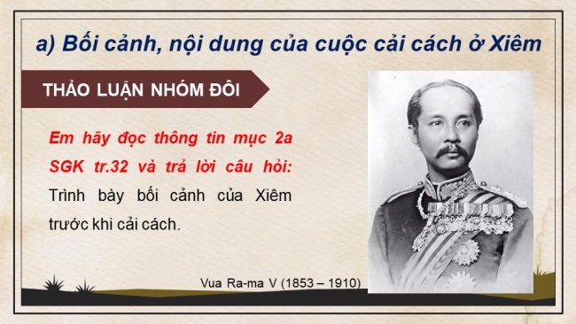 Soạn giáo án điện tử lịch sử 11 Cánh diều Bài 5: Quá trình xâm lược và cai trị của chủ nghĩa thực dân ở Đông Nam Á (P2)