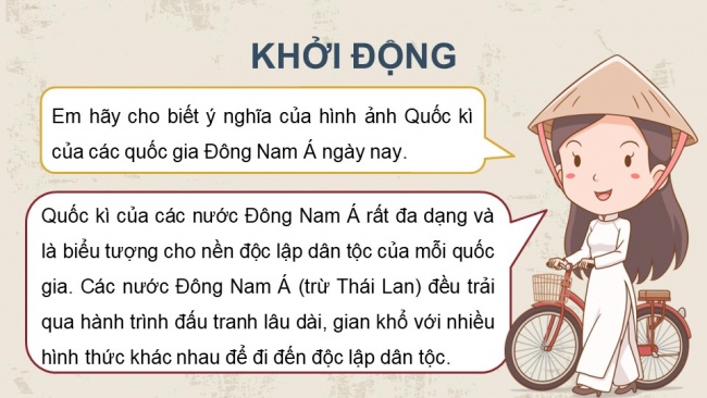 Soạn giáo án điện tử lịch sử 11 Cánh diều Bài 6: Hành trình đi đến độc lập dân tộc ở Đông Nam Á (P1)