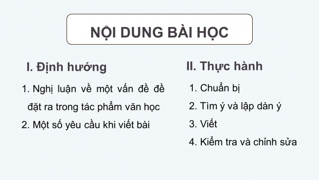 Soạn giáo án điện tử ngữ văn 11 Cánh diều  Bài 3 Viết: Viết bài văn nghị luận về một vấn đề đặt ra trong tác phẩm văn học