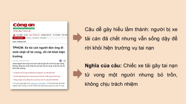 Soạn giáo án điện tử ngữ văn 11 Cánh diều  Bài 4 TH tiếng Việt: Lỗi về thành phần câu và cách sửa