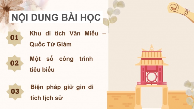 Soạn giáo án điện tử lịch sử và địa lí 4 CTST Bài 13: Văn Miếu - Quốc Tử Giám