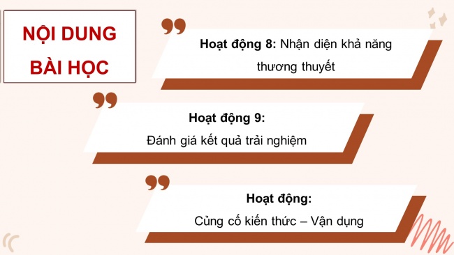 Soạn giáo án điện tử HĐTN 8 CTST (bản 2) Chủ đề 2: Thể hiện trách nhiệm của bản thân - Hoạt động 8, 9