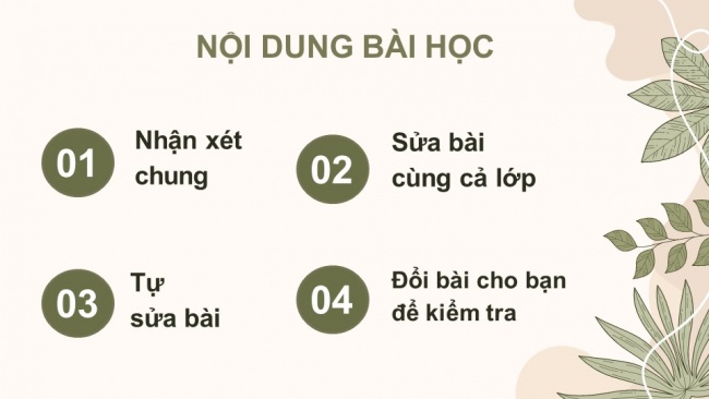 Soạn giáo án điện tử Tiếng Việt 4 CD Bài 7 Viết 1: Trả bài tả cây cối