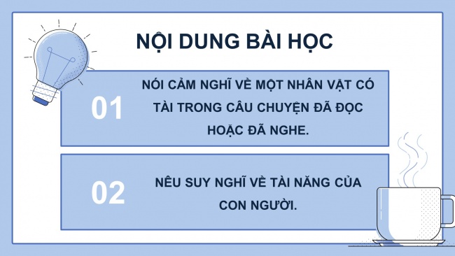 Soạn giáo án điện tử Tiếng Việt 4 CD Bài 8 Nói và nghe 1: Trao đổi: Tài năng con người