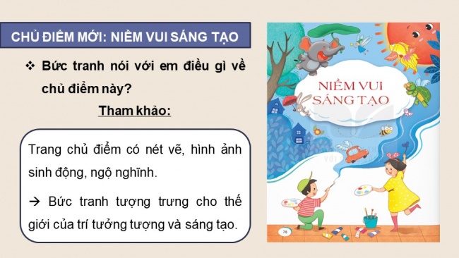 Soạn giáo án điện tử tiếng việt 4 KNTT Bài 17 Đọc Vẽ màu