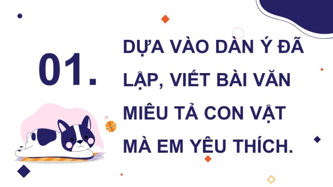 Soạn giáo án điện tử tiếng việt 4 KNTT Bài 29: Viết bài văn miêu tả con vật