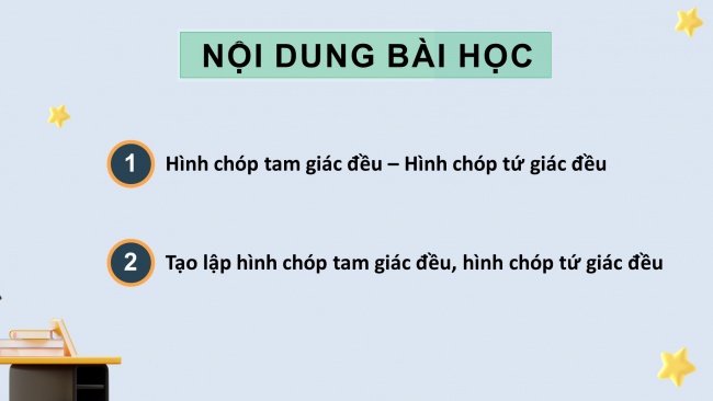 Soạn giáo án điện tử Toán 8 CTST Chương 2 Bài 1: Hình chóp tam giác đều - Hình chóp tứ giác đều