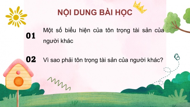 Soạn giáo án điện tử đạo đức 4 KNTT Bài 4: Tôn trọng tài sản của người khác