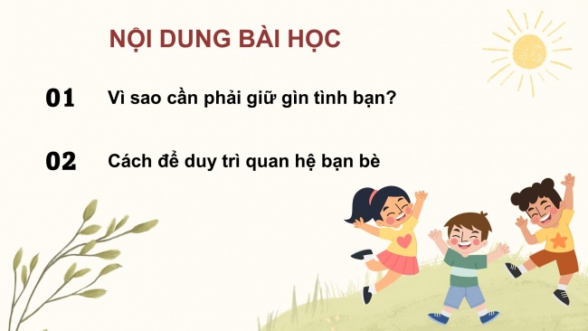 Soạn giáo án điện tử đạo đức 4 KNTT Bài 7: Duy trì quan hệ bạn bè