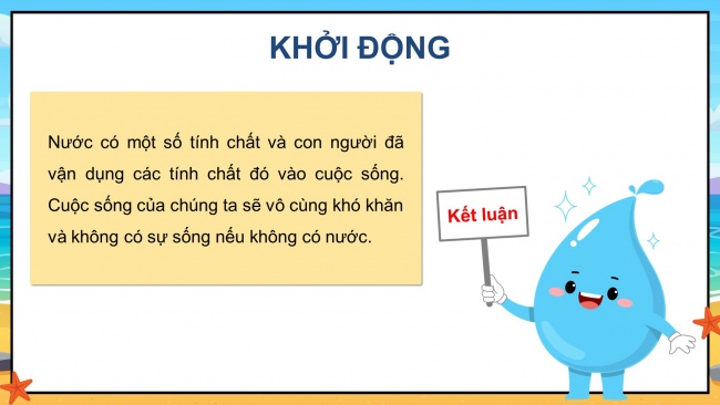 Soạn giáo án điện tử khoa học 4 KNTT Bài 1: Tính chất của nước và nước với cuộc sống