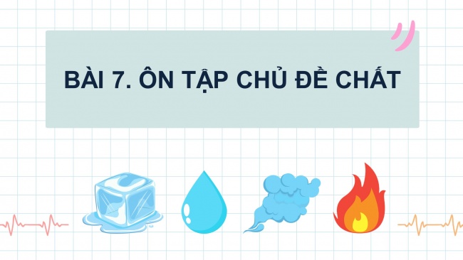 Soạn giáo án điện tử khoa học 4 KNTT Bài 7: Ôn tập chủ đề Chất