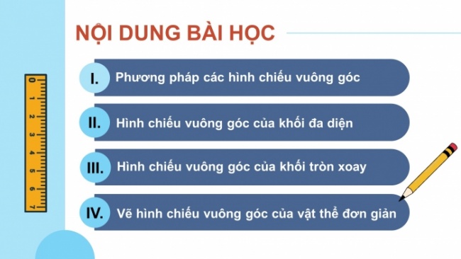 Soạn giáo án điện tử Công nghệ 8 KNTT Bài 2: Hình chiếu vuông góc