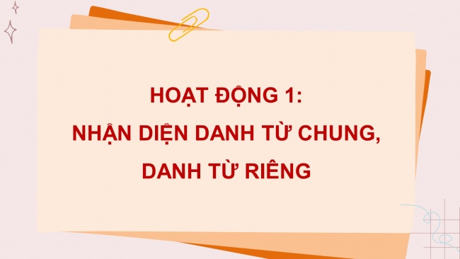 Soạn giáo án điện tử tiếng việt 4 CTST CĐ 1 Bài 3 Luyện từ và câu: Danh từ chung, danh từ riêng