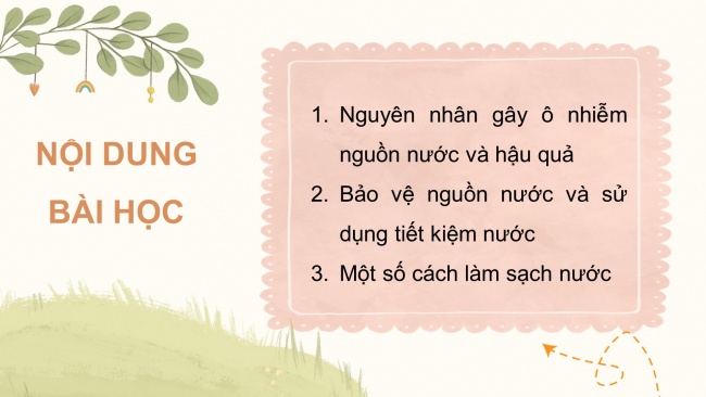 Soạn giáo án điện tử khoa học 4 CTST Bài 3: Ô nhiễm và bảo vệ nguồn nước