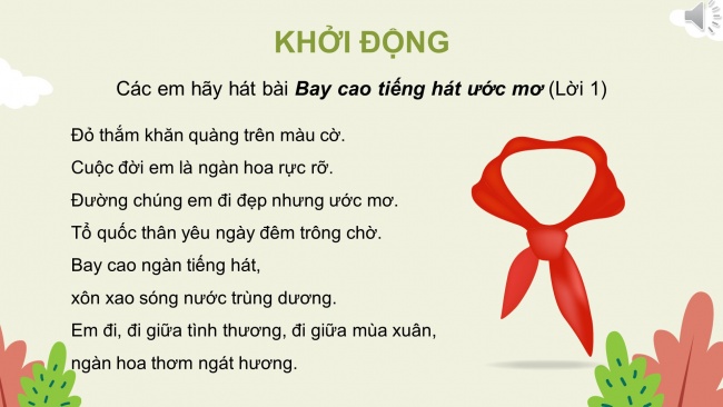 Soạn giáo án điện tử âm nhạc 4 CTST CĐ1 Tiết 2: Hát; Nhạc cụ tiết tấu; Lí thuyết âm nhạc