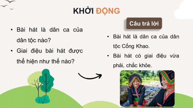 Soạn giáo án điện tử âm nhạc 4 CTST CĐ2 Tiết 2: Ôn tập bài hát; Nhạc cụ