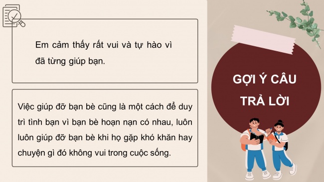 Soạn giáo án điện tử đạo đức 4 CTST bài 9: Em duy trì quan hệ bạn bè