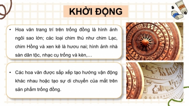 Soạn giáo án điện tử Mĩ thuật 8 CD Bài 1: Trang trí theo nguyên lí chuyển động