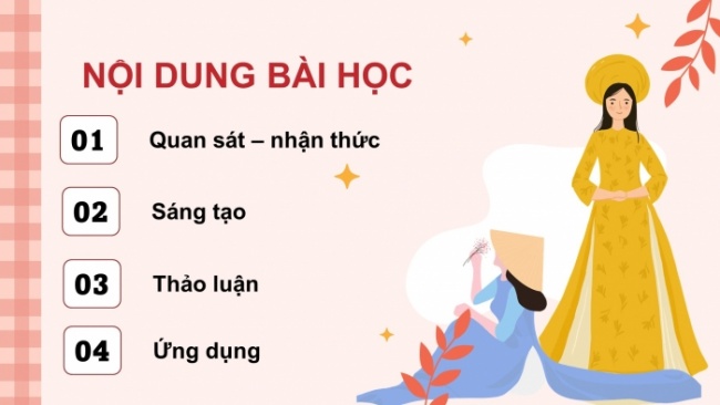 Soạn giáo án điện tử Mĩ thuật 8 CD Bài 2: Thời trang áo dài Việt Nam