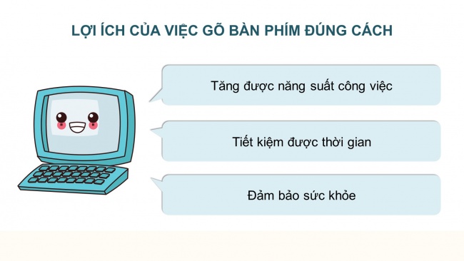 Soạn giáo án điện tử tin học 4 CTST Bài 2: Gõ bàn phím đúng cách