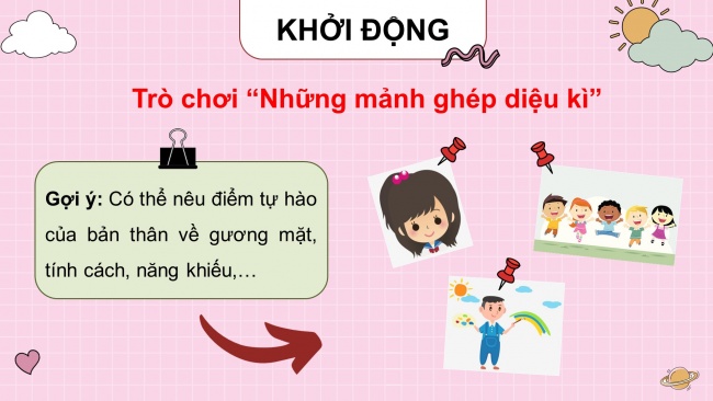 Soạn giáo án điện tử HĐTN 4 CTST bản 1 CĐ1 - Tuần 2: Lập kế hoạch phát huy những đặc điểm và việc làm đáng tự hào của bản thân - Lập bảng theo dõi những việc làm đáng tự hào của bản thân