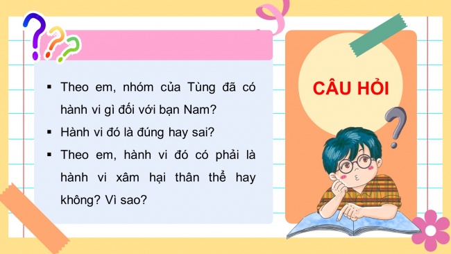 Soạn giáo án điện tử HĐTN 4 CTST bản 1 CĐ2 - Tuần 6: Nhận diện nguy cơ bị xâm hại thân thể- Chia sẻ cách ứng phó trước nguy cơ bị xâm hại thân thể