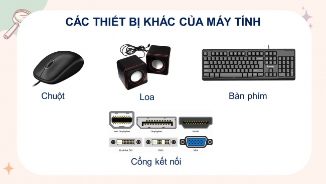 Soạn giáo án điện tử tin học 4 cánh diều Chủ đề A1 Bài 1: Phần cứng máy tính