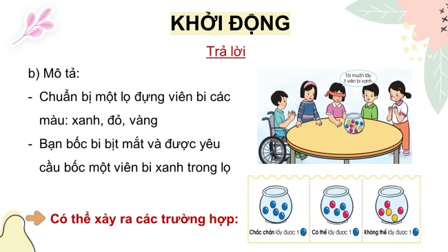 Soạn giáo án điện tử toán 4 cánh diều Bài 3: Ôn tập về một số yếu tố thống kê và xác suất