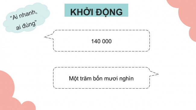 Soạn giáo án điện tử toán 4 cánh diều Bài 5: Các số trong phạm vi 1000000 (tiếp theo)