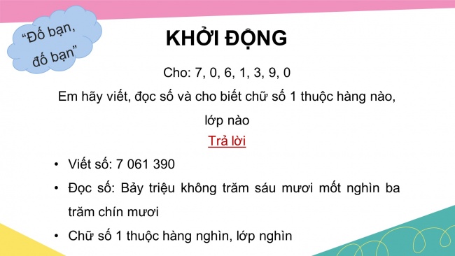 Soạn giáo án điện tử toán 4 cánh diều Bài 25: Em vui học Toán