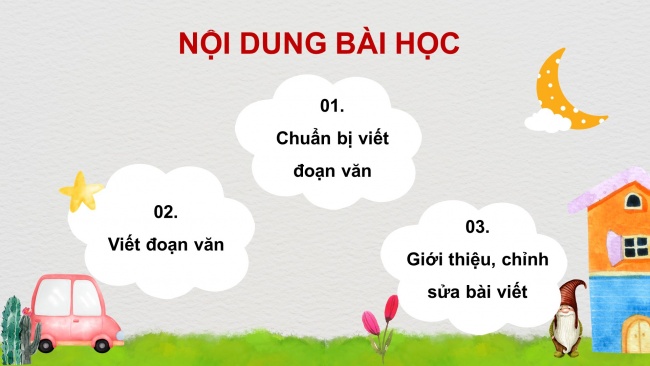 Soạn giáo án điện tử tiếng việt 4 cánh diều Bài 1 Viết 3: Luyện tập viết đoạn văn về một nhân vật